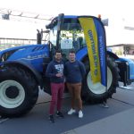 Devant le tracteur BioGNV New Holland