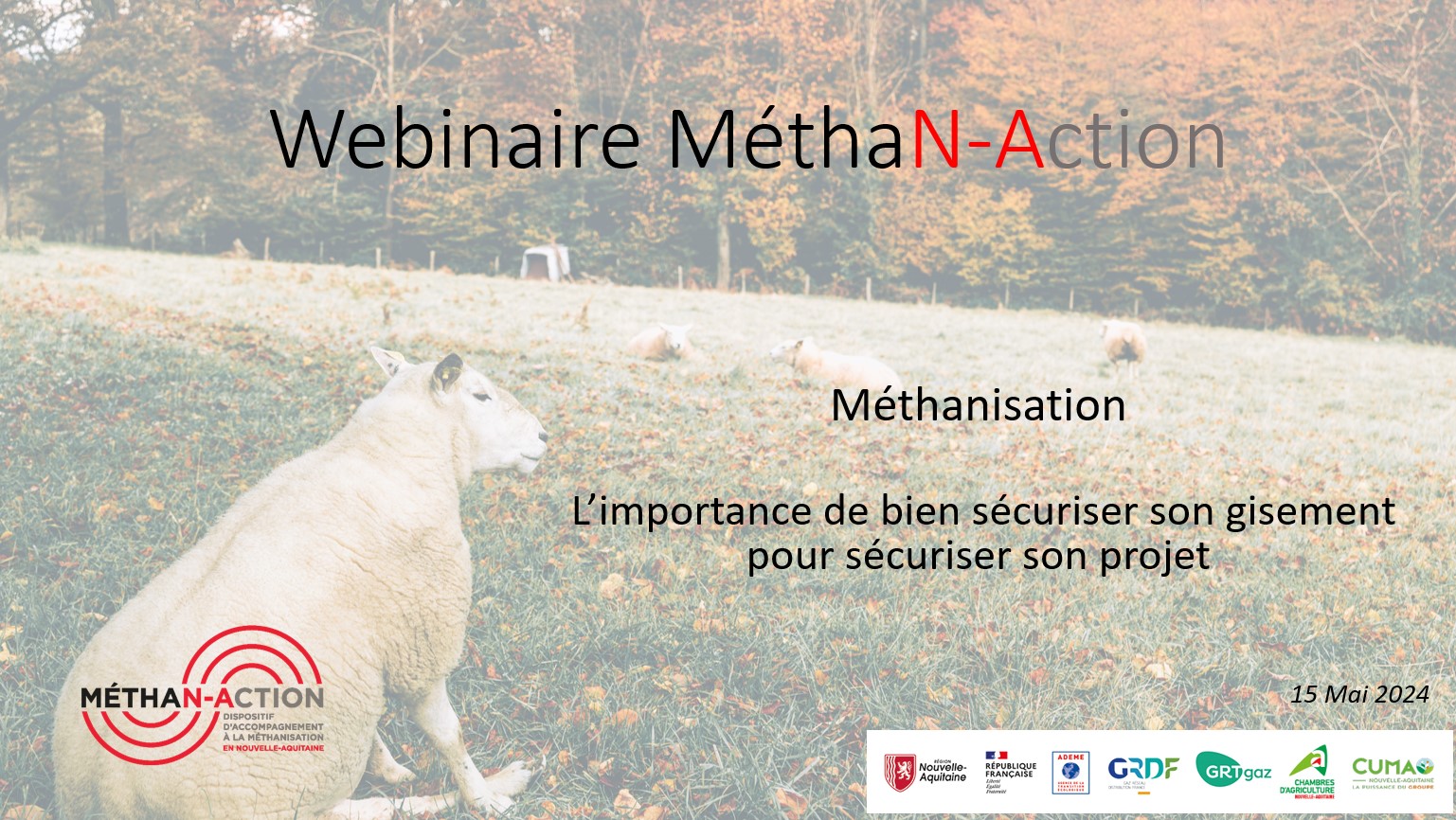 WEBINAIRE : Méthanisation, l’importance de bien sécuriser son gisement pour sécuriser son projet